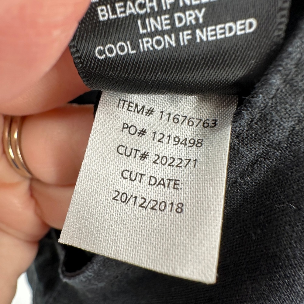 Torrid Black Linen Blend Shortall Overalls Size 1 XL Coastal Boho Summer Casual - Picture 8 of 12